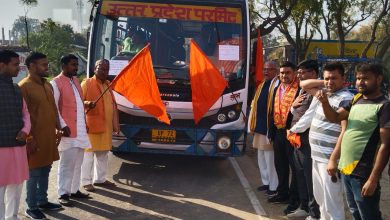 Photo of कुकुवार गाँव से अयोध्या धाम के लिए रवाना हुई बस