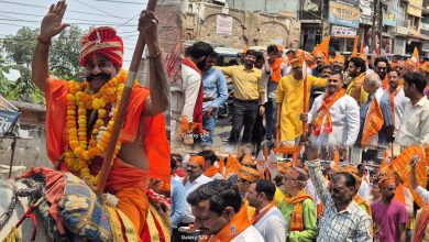 Photo of भगवान परशुराम जन्मोत्सव पर राष्ट्रीय परशुराम सेना द्वारा निकाली गई झाँकी व विशाल शोभायात्रा